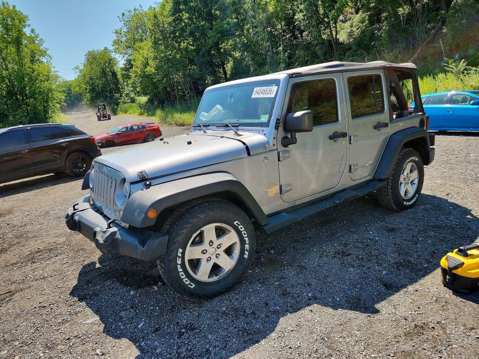 2014 Jeep Wrangler Unlimited მანქანა იყიდება აუქციონზე, vin: 1C4BJWDG7EL120352, აუქციონის ნომერი: 64046836