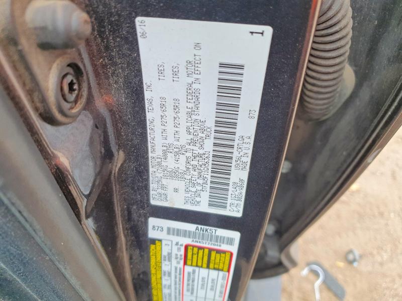 Продажа на аукционе авто 2016 Toyota Tundra, vin: 5TFBW5F11GX563631, номер лота: 64297366