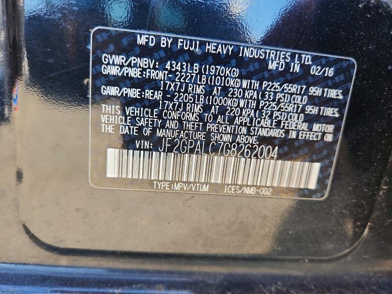 Продажа на аукционе авто 2016 Subaru Crosstrek, vin: JF2GPALC7G8262004, номер лота: 66210386