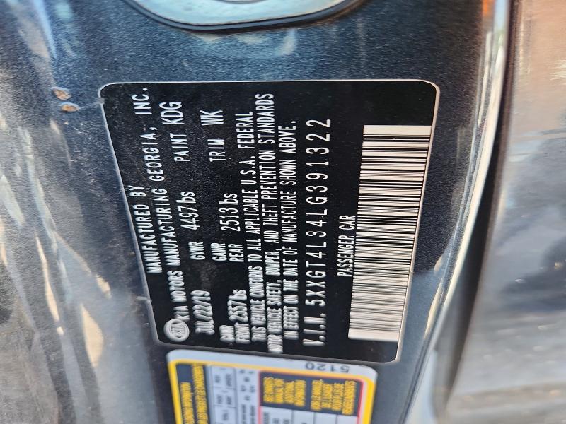 67315946 :رقم المزاد ، 5XXGT4L34LG391322 vin ، 2020 Kia Optima مزاد بيع