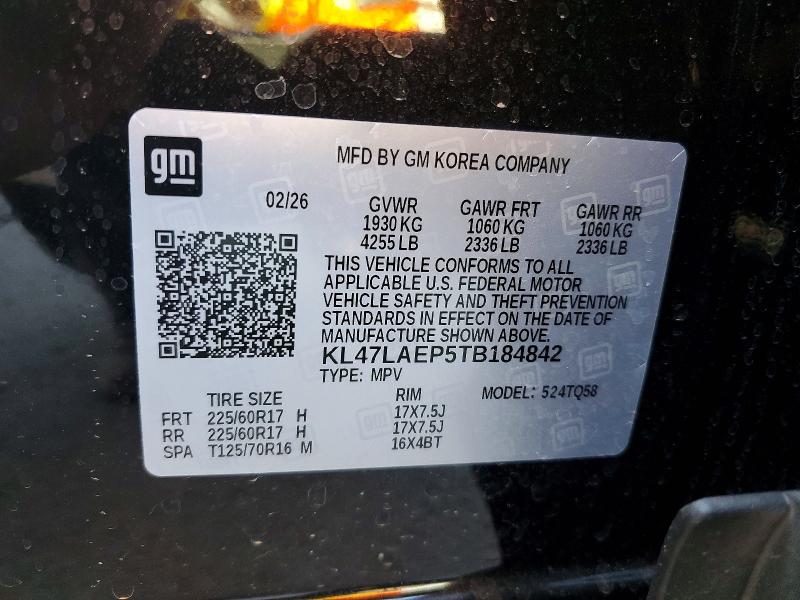 Aukcja sprzedaży 2026 Buick Envista, vin: KL47LAEP5TB184842, numer aukcji: 66231236