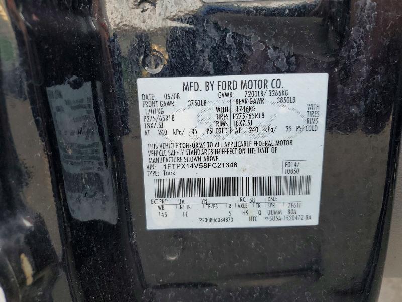 Aukcja sprzedaży 2008 Ford F150, vin: 1FTPX14V58FC21348, numer aukcji: 65822776
