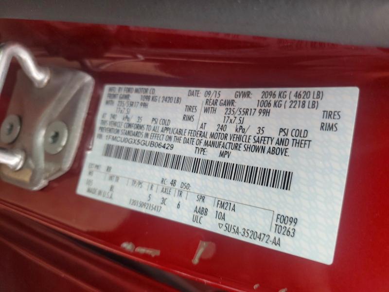 Aukcja sprzedaży 2016 Ford Escape, vin: 1FMCU0GX5GUB06429, numer aukcji: 65099356