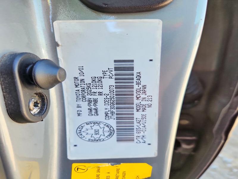 Aukcja sprzedaży 2002 Lexus Es, vin: JTHBF30G625010073, numer aukcji: 66203396