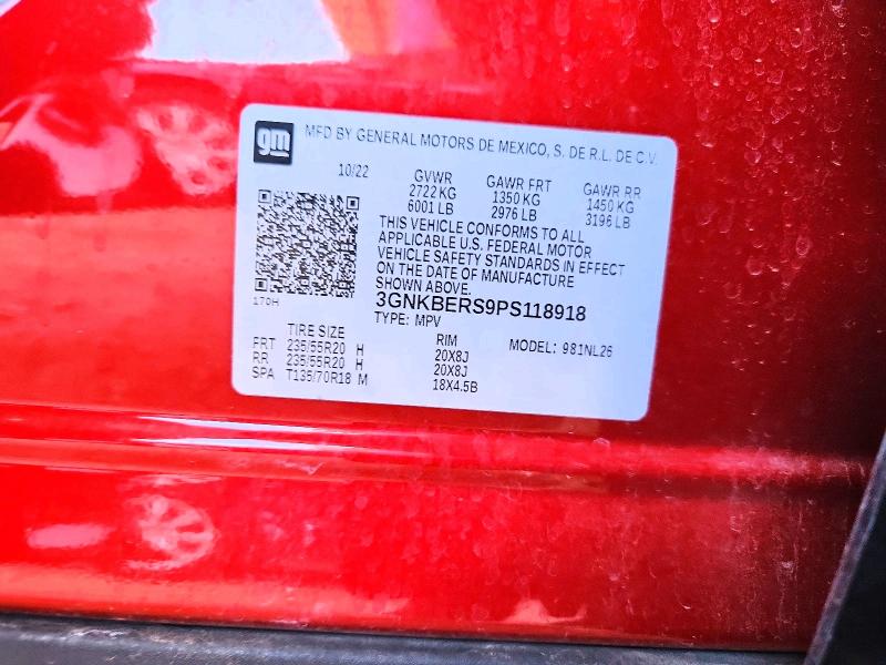 Aukcja sprzedaży 2023 Chevrolet Blazer, vin: 3GNKBERS9PS118918, numer aukcji: 66294926