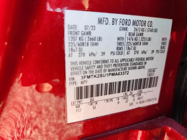 Продажа на аукционе авто 2023 Ford Mustang Mach-e, vin: 3FMTK2SU1PMA63372, номер лота: 65722726