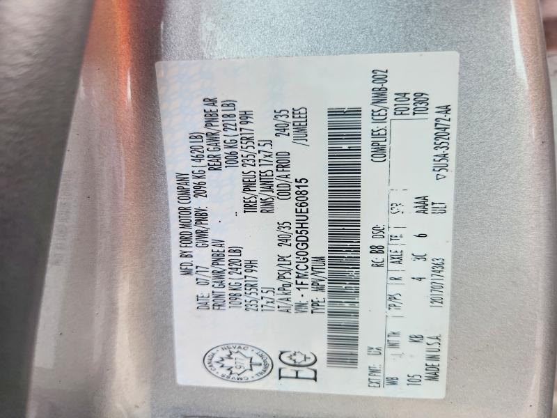 Aukcja sprzedaży 2017 Ford Escape, vin: 1FMCU0GD5HUE60815, numer aukcji: 63335786