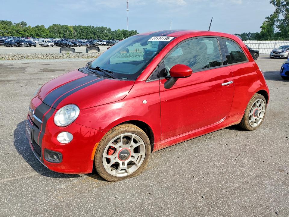 2014 Fiat 500 მანქანა იყიდება აუქციონზე, vin: 3C3CFFBR1ET185815, აუქციონის ნომერი: 64914796