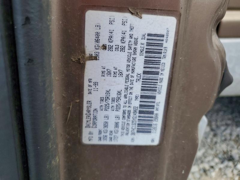 63582006 :رقم المزاد ، 3B7HC13Z5YG149022 vin ، 2000 Dodge Ram 1500 مزاد بيع