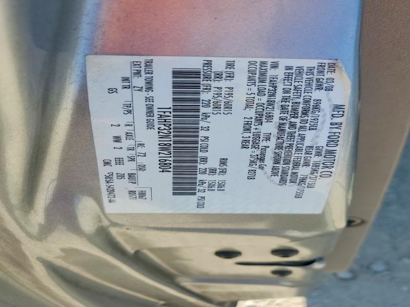 64802246 :رقم المزاد ، 1FAHP32N18W216804 vin ، 2008 Ford Focus مزاد بيع