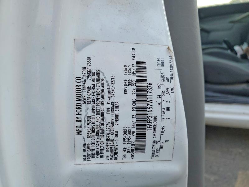 Продажа на аукционе авто 2007 Ford Focus, vin: 1FAFP31N57W117376, номер лота: 63446766