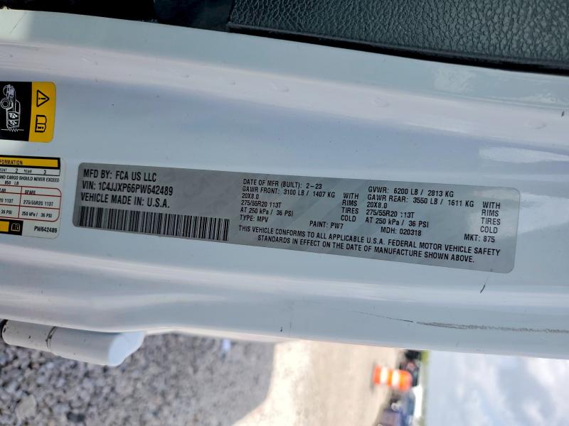 64897976 :رقم المزاد ، 1C4JJXP66PW642489 vin ، 2023 Jeep Wrangler مزاد بيع