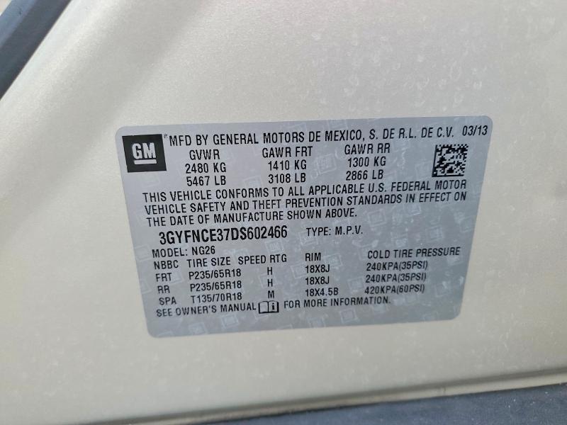 Продажа на аукционе авто 2013 Cadillac Srx, vin: 3GYFNCE37DS602466, номер лота: 64010196