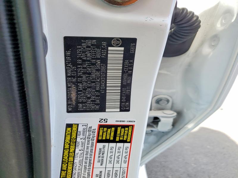 2026 Toyota Camry მანქანა იყიდება აუქციონზე, vin: 4T1DAACK0TU720957, აუქციონის ნომერი: 66303146