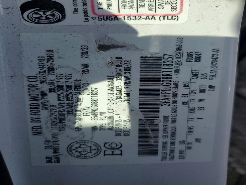 65690856 :رقم المزاد ، 3FAHP0JG0BR118357 vin ، 2011 Ford Fusion مزاد بيع