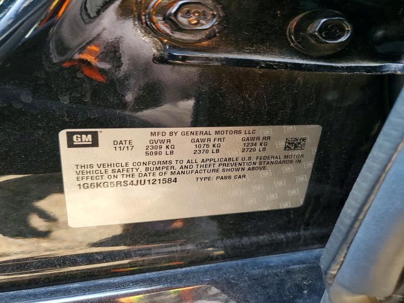 Продажа на аукционе авто 2018 Cadillac Ct6, vin: 1G6KG5RS4JU121584, номер лота: 63605166