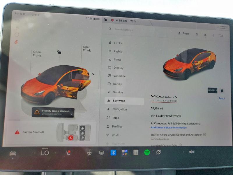 Aukcja sprzedaży 2022 Tesla Model 3, vin: 5YJ3E1EC3NF181983, numer aukcji: 64665136