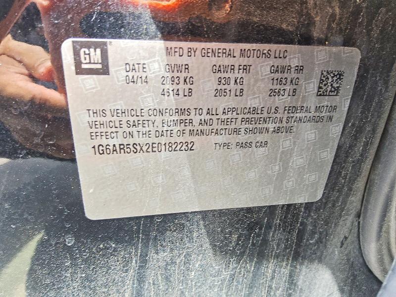 Aukcja sprzedaży 2014 Cadillac Cts, vin: 1G6AR5SX2E0182232, numer aukcji: 59410036