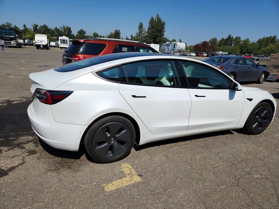 64306966 :رقم المزاد ، 5YJ3E1EA9MF873291 vin ، 2021 Tesla Model 3 مزاد بيع