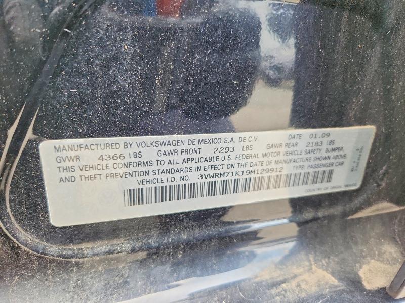 Aukcja sprzedaży 2009 Volkswagen Jetta, vin: 3VWRM71K19M129912, numer aukcji: 63226946