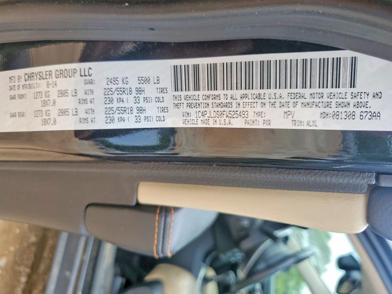 65159626 :رقم المزاد ، 1C4PJLDS0FW525493 vin ، 2015 Jeep Cherokee مزاد بيع