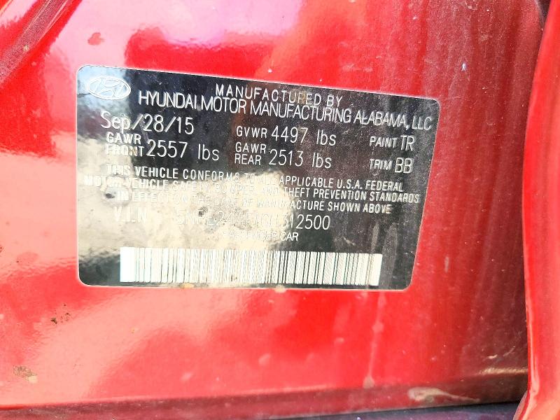 Продаж на аукціоні авто 2016 Hyundai Sonata, vin: 5NPE24AF1GH312500, номер лоту: 64894556