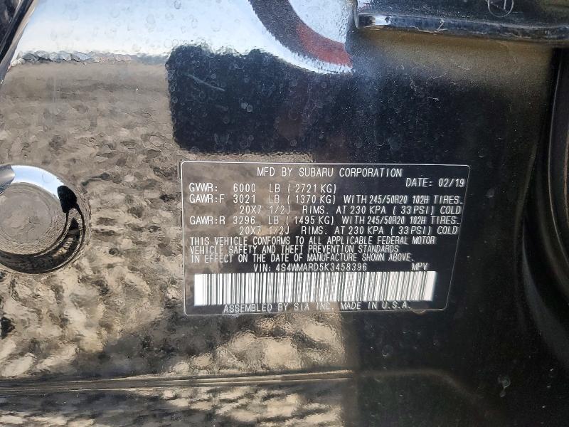Продажа на аукционе авто 2019 Subaru Ascent, vin: 4S4WMARD5K3458396, номер лота: 67290436