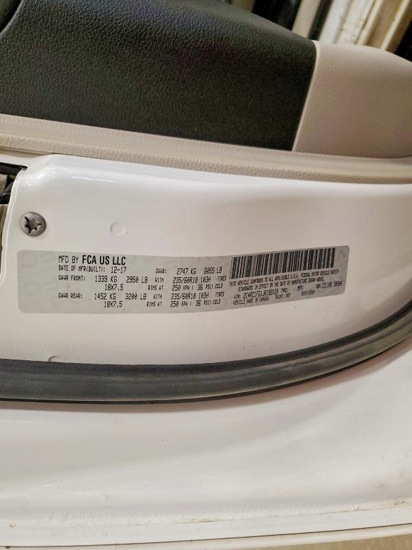 2018 Chrysler Pacifica მანქანა იყიდება აუქციონზე, vin: 2C4RC1FG1JR183120, აუქციონის ნომერი: 64957636