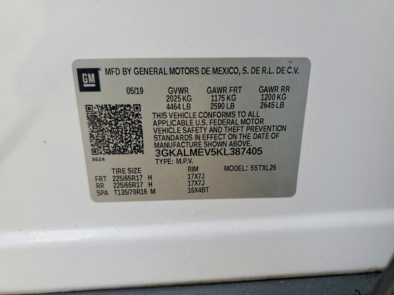 Продаж на аукціоні авто 2019 Gmc Terrain, vin: 3GKALMEV5KL387405, номер лоту: 64491696