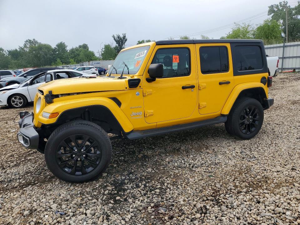 2021 Jeep Wrangler Unlimited მანქანა იყიდება აუქციონზე, vin: 1C4JJXP6XMW698768, აუქციონის ნომერი: 64062476