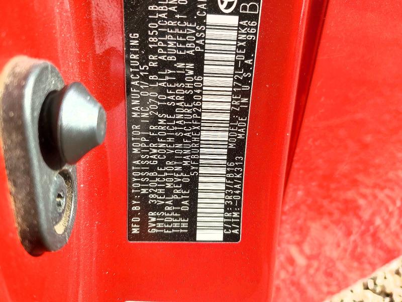 Aukcja sprzedaży 2015 Toyota Corolla, vin: 5YFBURHEXFP260406, numer aukcji: 64084016