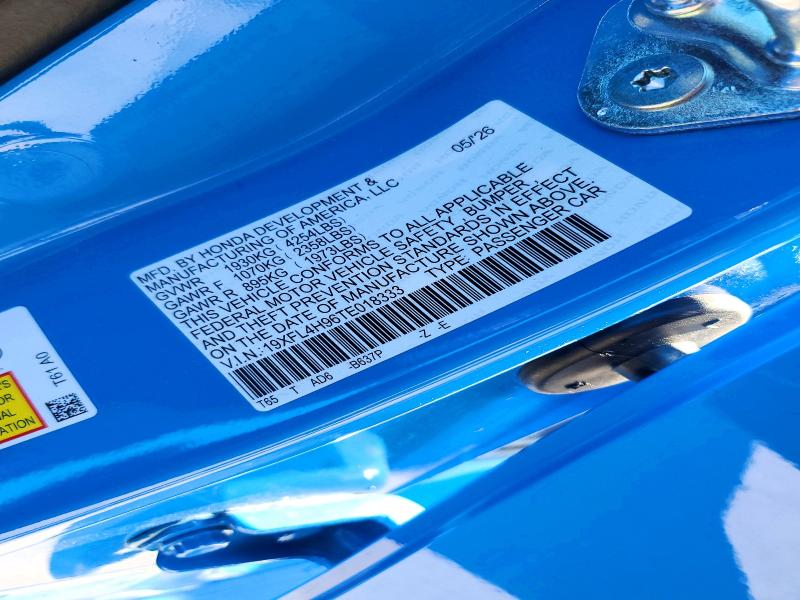 Продажа на аукционе авто 2026 Honda Civic, vin: 19XFL4H96TE018333, номер лота: 63472846