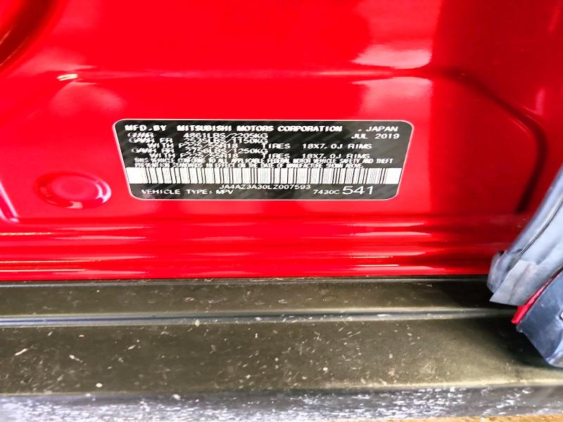 Продажа на аукционе авто 2020 Mitsubishi Outlander, vin: JA4AZ3A30LZ007593, номер лота: 63840376