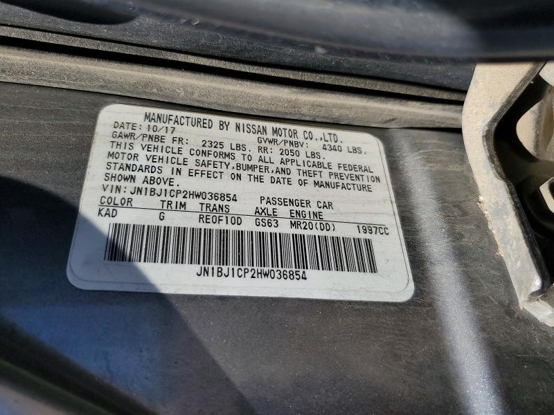 Продажа на аукционе авто 2017 Nissan Rogue Sport, vin: JN1BJ1CP2HW036854, номер лота: 63294496