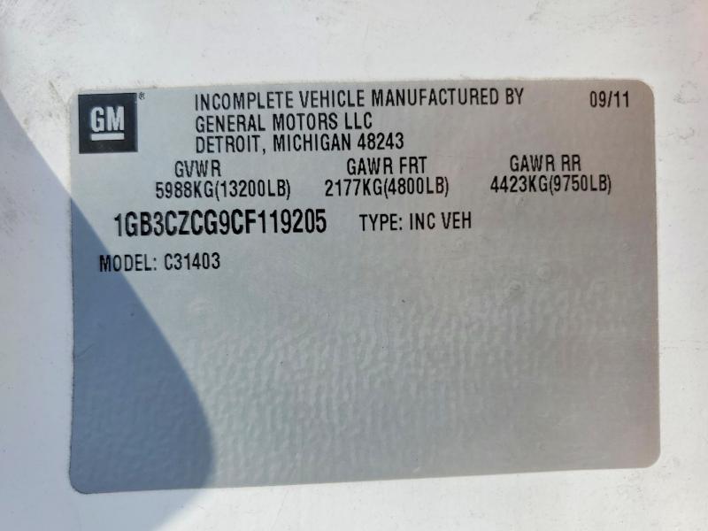 Aukcja sprzedaży 2012 Chevrolet Silverado, vin: 1GB3CZCG9CF119205, numer aukcji: 64469196