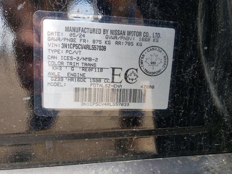 Aukcja sprzedaży 2024 Nissan Kicks, vin: 3N1CP5CV4RL557039, numer aukcji: 63364396
