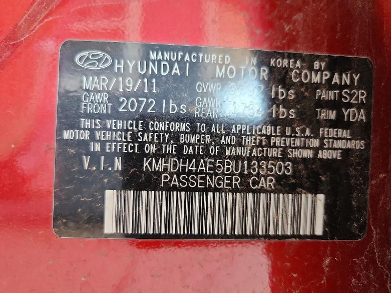 Aukcja sprzedaży 2011 Hyundai Elantra, vin: KMHDH4AE5BU133503, numer aukcji: 64819216