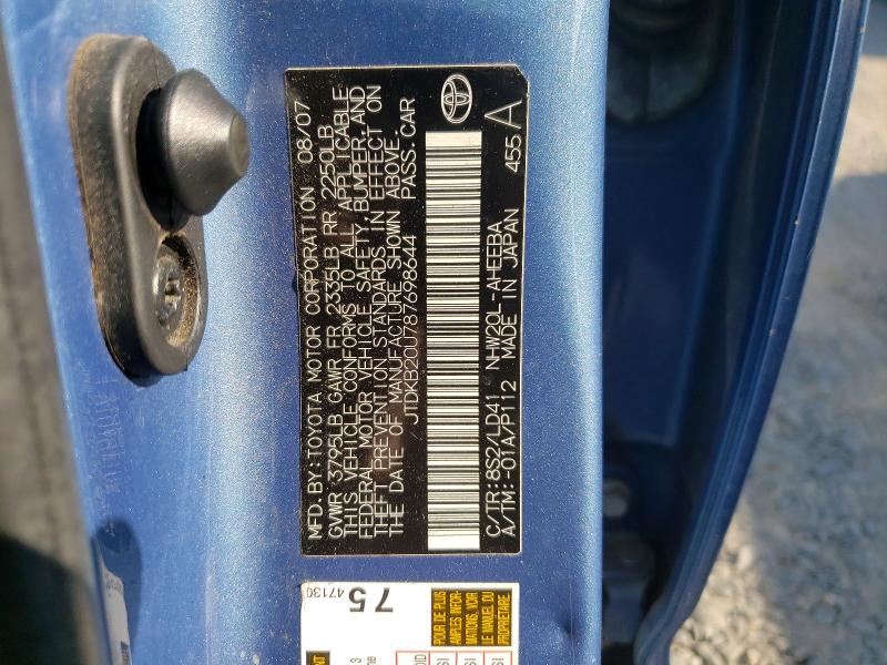 Продаж на аукціоні авто 2008 Toyota Prius, vin: JTDKB20U787698644, номер лоту: 63753386