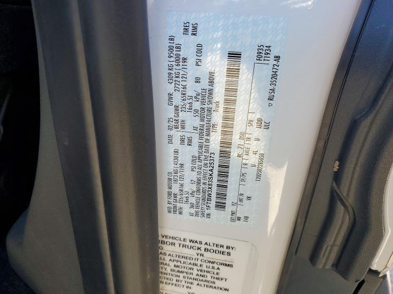 66025806 :رقم المزاد ، 1FTBW3X83SKA25373 vin ، 2025 Ford Transit مزاد بيع