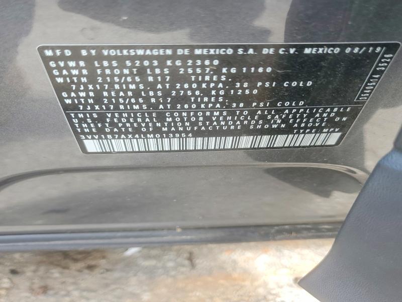 Продаж на аукціоні авто 2020 Volkswagen Tiguan, vin: 3VV1B7AX4LM013954, номер лоту: 64907016