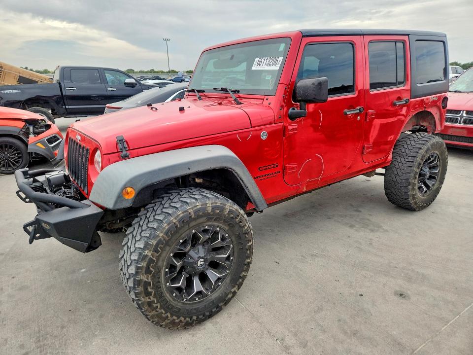 2016 Jeep Wrangler Unlimited მანქანა იყიდება აუქციონზე, vin: 1C4BJWDG6GL260315, აუქციონის ნომერი: 66113206