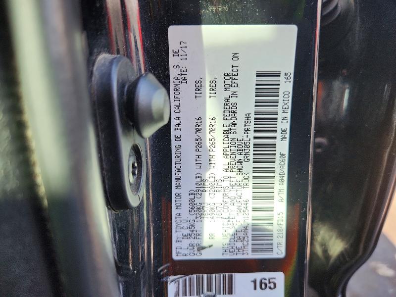 63244476 :رقم المزاد ، 3TMCZ5AN4JM125446 vin ، 2018 Toyota Tacoma مزاد بيع