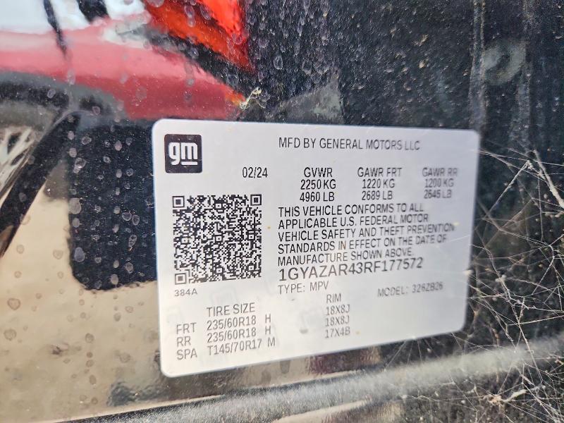 Aukcja sprzedaży 2024 Cadillac Xt4, vin: 1GYAZAR43RF177572, numer aukcji: 65217176