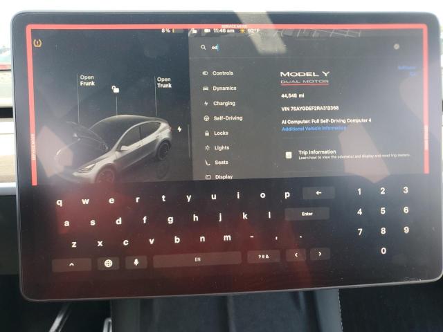 Aukcja sprzedaży 2024 Tesla Model Y, vin: 7SAYGDEF2RA312368, numer aukcji: 66090566