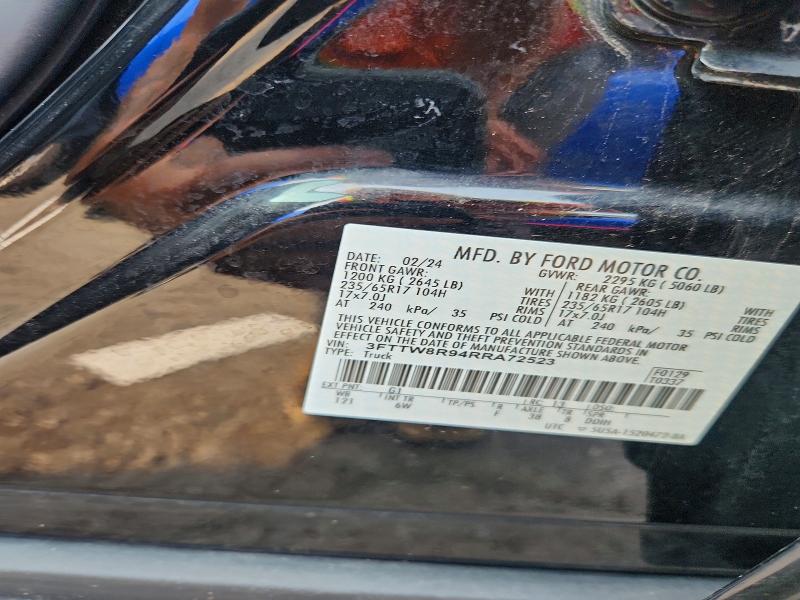 Продажа на аукционе авто 2024 Ford Maverick, vin: 3FTTW8R94RRA72523, номер лота: 65138186