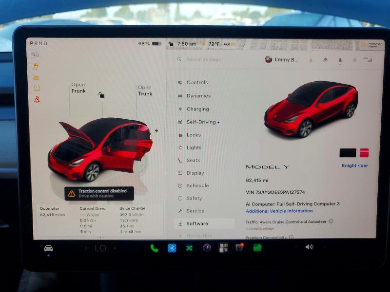 Aukcja sprzedaży 2023 Tesla Model Y, vin: 7SAYGDEE5PA127574, numer aukcji: 65392626