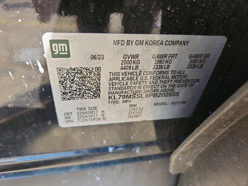 Продажа на аукционе авто 2023 Chevrolet Trailblazer, vin: KL79MSSL9PB202555, номер лота: 63652356