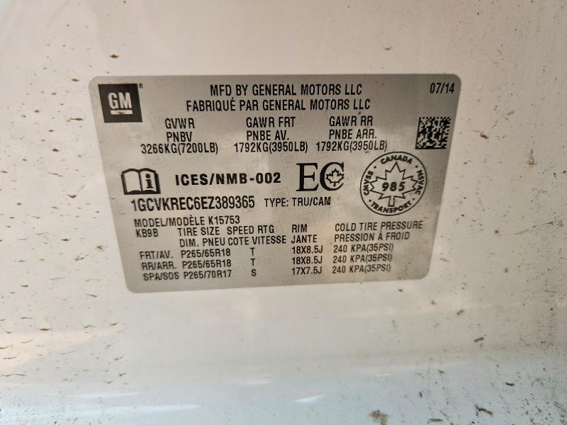 Aukcja sprzedaży 2014 Chevrolet Silverado, vin: 1GCVKREC6EZ389365, numer aukcji: 64446606