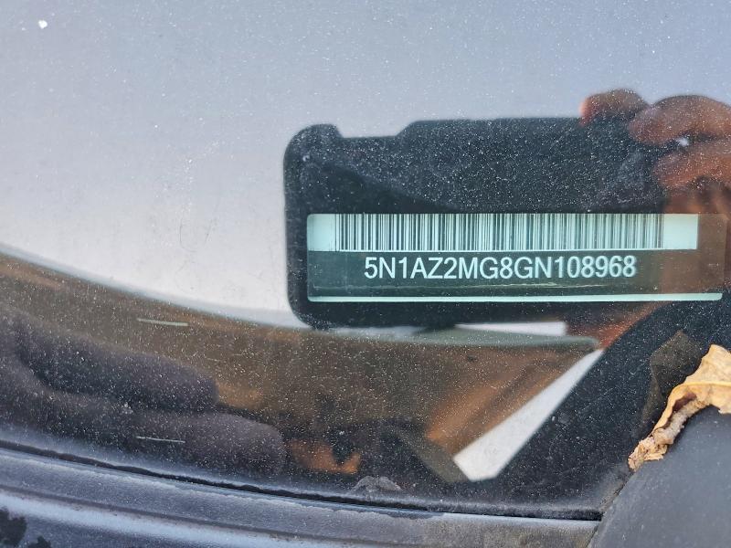 Aukcja sprzedaży 2016 Nissan Murano, vin: 5N1AZ2MG8GN108968, numer aukcji: 63842286