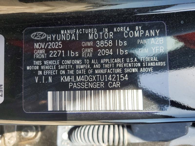 Продаж на аукціоні авто 2026 Hyundai Elantra, vin: KMHLM4DGXTU142154, номер лоту: 65832966